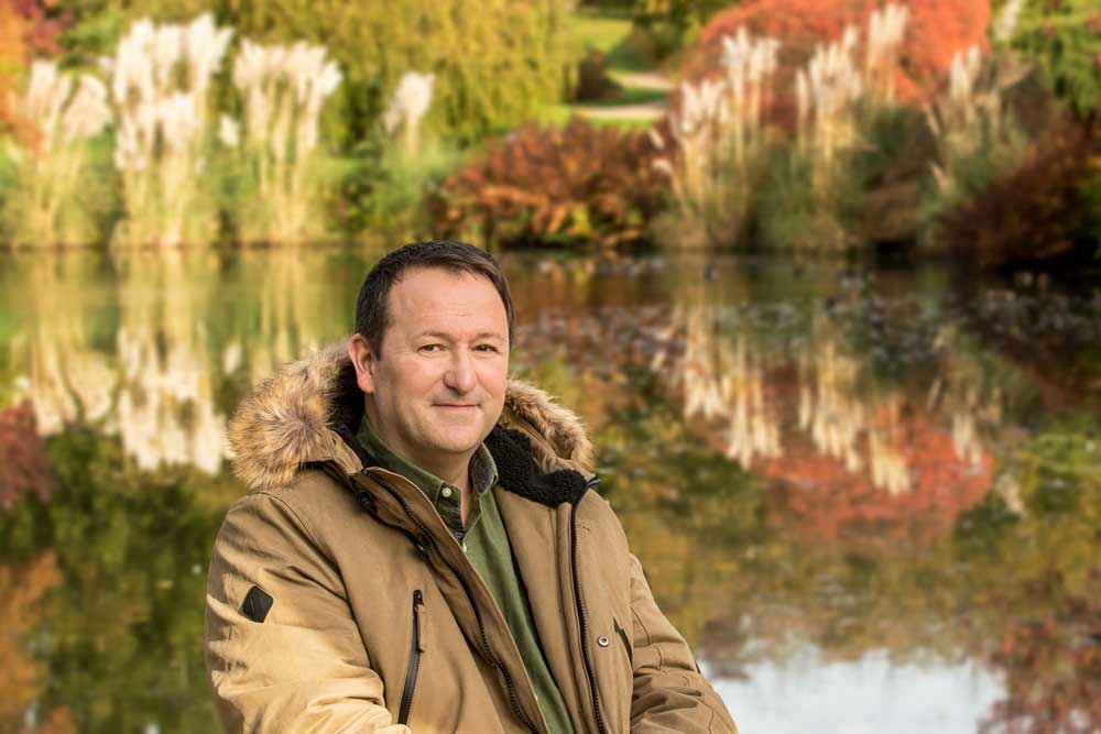 Mark Lane photo shoot at Wakehurst